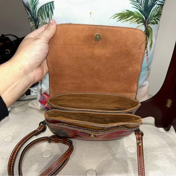 Patricia Nash Leather Spring Multicolor Balluri Tooled Crossbody Bag Florence - Picture 6 of 15